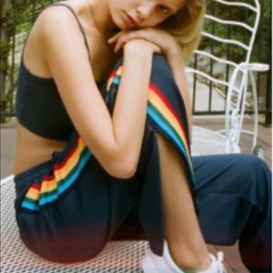 Urban outfitters rainbow stripe sweatpant🌈